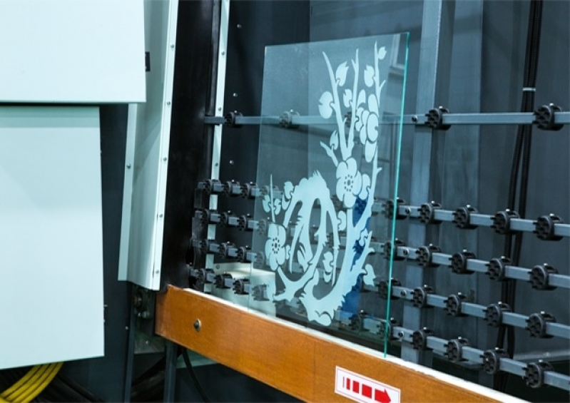 Máquina de Jateamento de Vidro Automática Preços Caxias do Sul - Máquina de Jateamento de Vidro